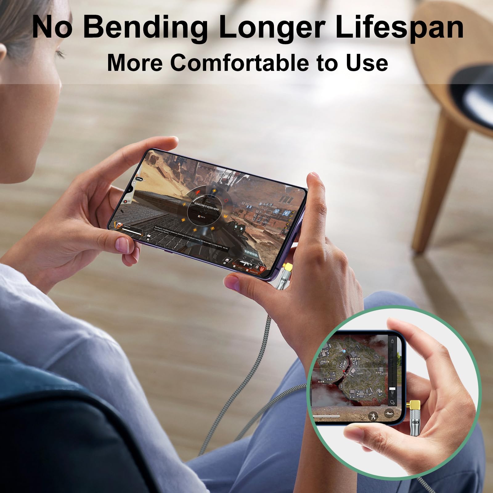 EMK 90 Degree Male to Right Angle Male 3.5mm Stereo Audio Aux Cable 1.2M Gold Plated Dual Angled TRS Aux Cord Compatible with Laptop, Smartphone, Music Player, Tablets, Speakers?X0049CCI2T - Image 5