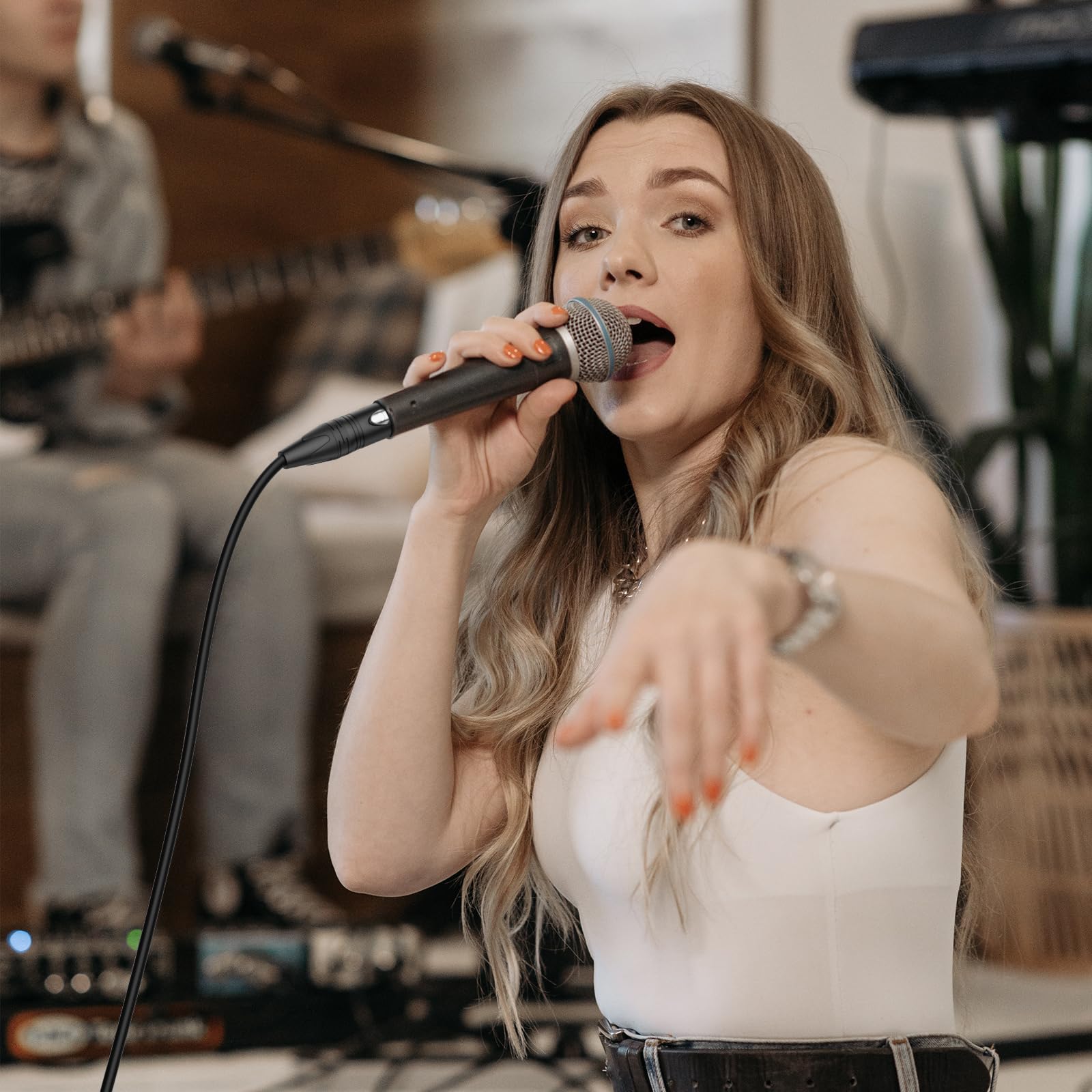 EMK XLR Cable 25ft/8M (1 PCS) – Balanced Male to Female Microphone Cord, 3-Pin Professional Audio Cable – Oxygen-Free Copper (OFC) for Studio, Mixer, Amplifier - Image 7